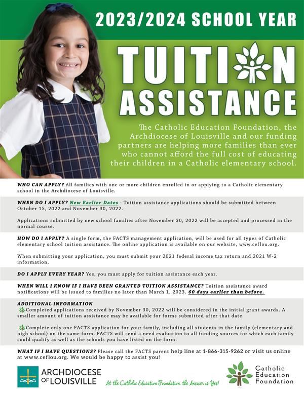 Catholic Education Foundation Tuition Assistance